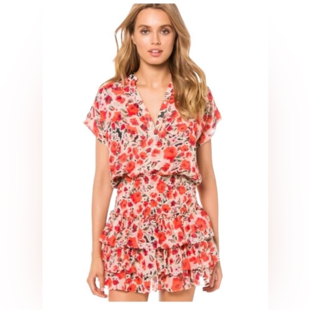 MISA Eloisa Floral Smocked dress
